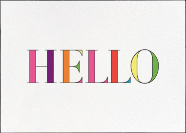 Rainbow Hello - Thinking of You Card by kate spade new york