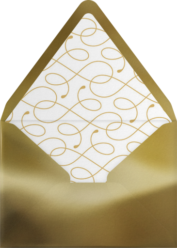 Pinstripe Numerals - Paperless Post Envelope