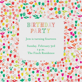 A Stroll in the Gardens - Birthday Invitation by Mr. Boddington's Studio