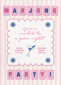 Mahjong Night - Valentine's Day Invitation by Paperless Post