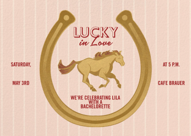 Golden Gallop - Bridal Shower Invitation by Paperless Post