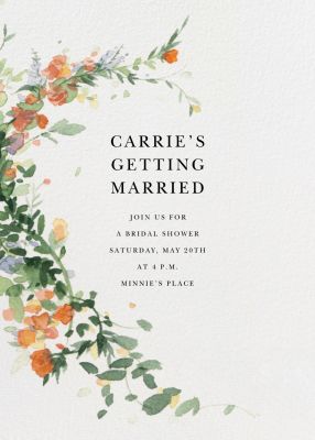 Watercolor Garland - Paperless Post