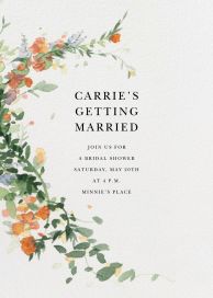 High End Fashion Creative Wedding Show Invitation