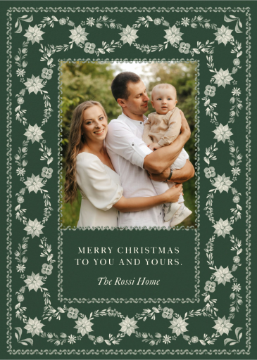 Opulent Border Photo - Holiday Card by Martha Stewart