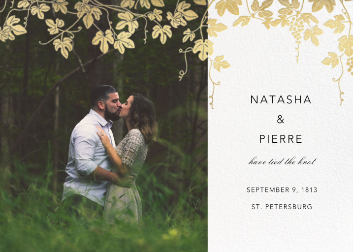 Vineyard II (Photo Save the Date) by Paperless Post