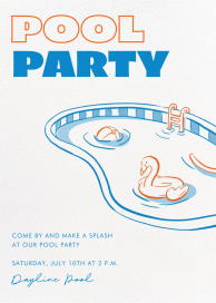 Pool Time - Pool Party Invitation by Paperless Post