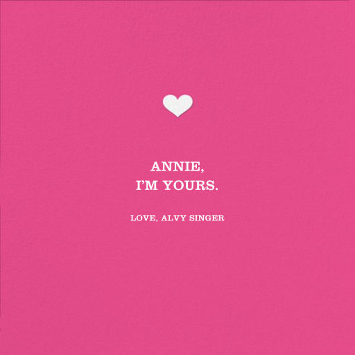 Piggy Love - Valentine's Day Card by Jonathan Adler - Back