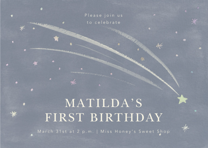 Little Leonids - First Birthday Invitation by Paperless Post