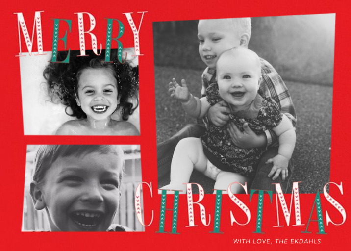 Jaunty Holiday (Multi-Photo) - Holiday Card by Paperless Post