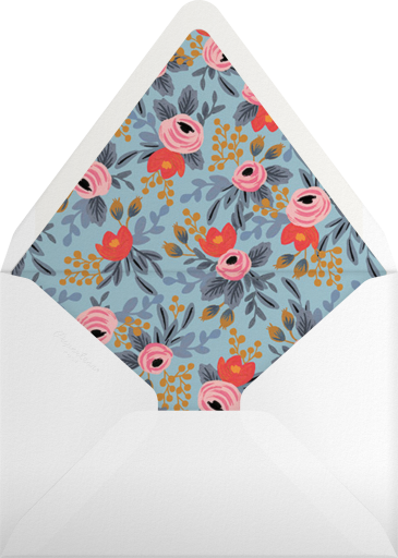 Floral 2027 New Year Invitation Envelope