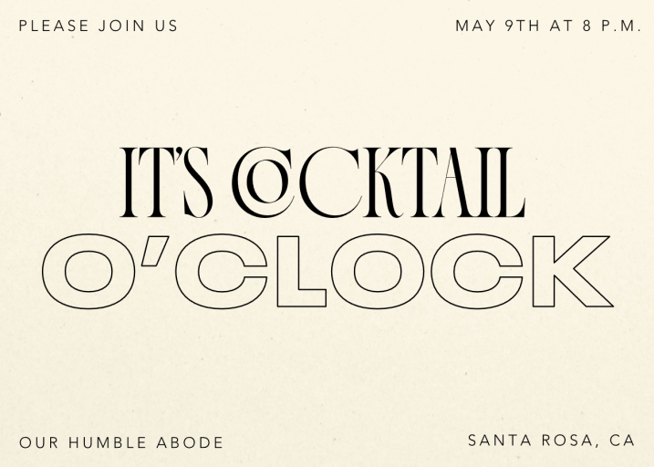 Inviting Serif - Cocktail Party Invitation by Paperless Post