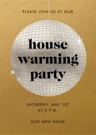 Sparkly Disco Ball - Housewarming Invitation by Paperless Post