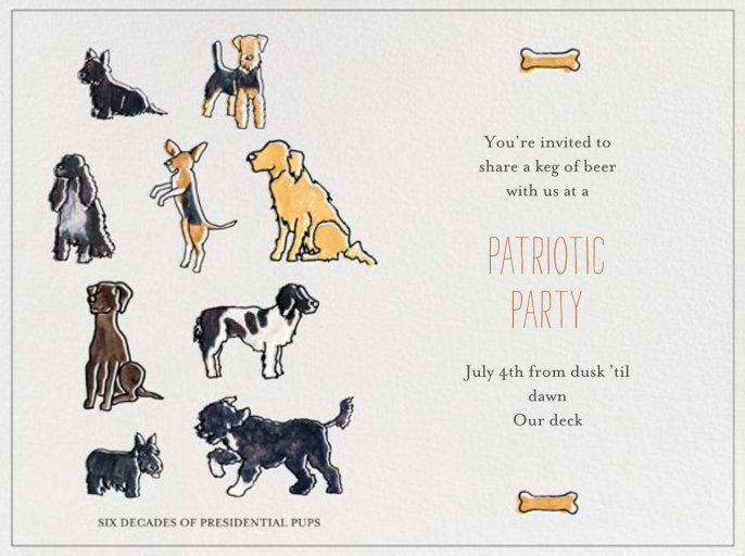 Presidential Dogs - Election Invitation by Paperless Post