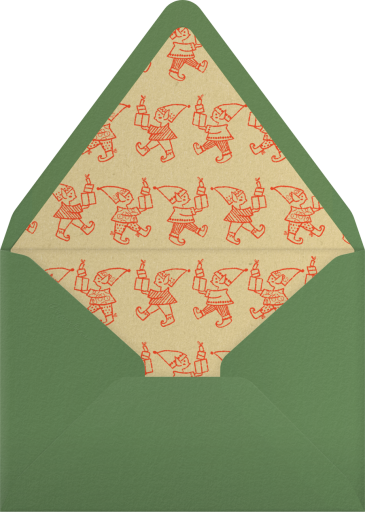 Santa and His Elves - Paperless Post Envelope