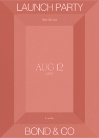 Geometric Frame - Launch Party Invitation by Both