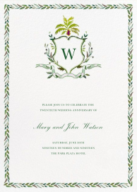 Crusoe Family Crest - 50th Anniversary Invitation by Happy Menocal