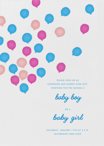 Balloons - Celebration Invitation by Linda and Harriett