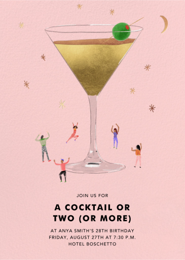 Big Tini - Birthday Invitation by Carolyn Suzuki Studio