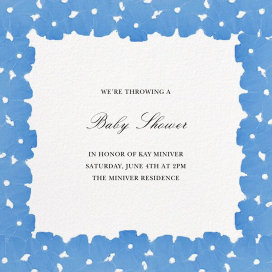 Painted Blooms - Baby Shower Invitation by Oscar de la Renta