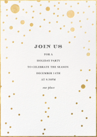 Gold Bubbles - Holiday Party Invitation by kate spade new york