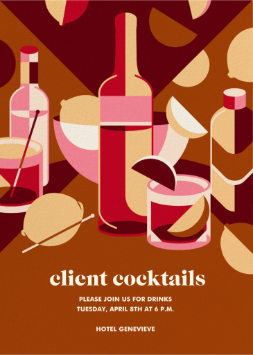 Retro Bar Cart - Cocktail Party Invitation by kate spade new york