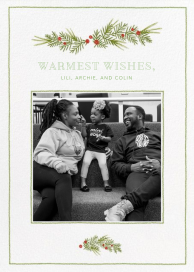 Little Boughs Flourish - Christmas Card by Paperless Post