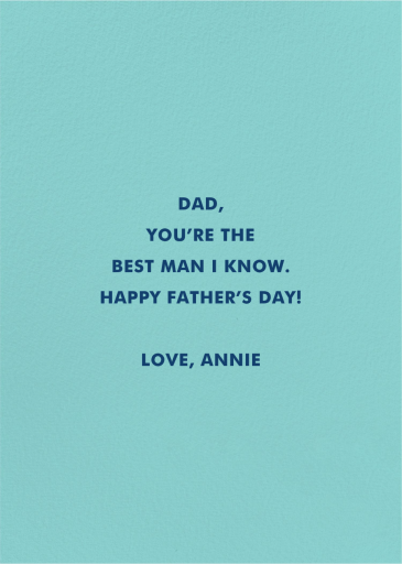 Happy Dad - Greeting Card by Hello!Lucky - Back