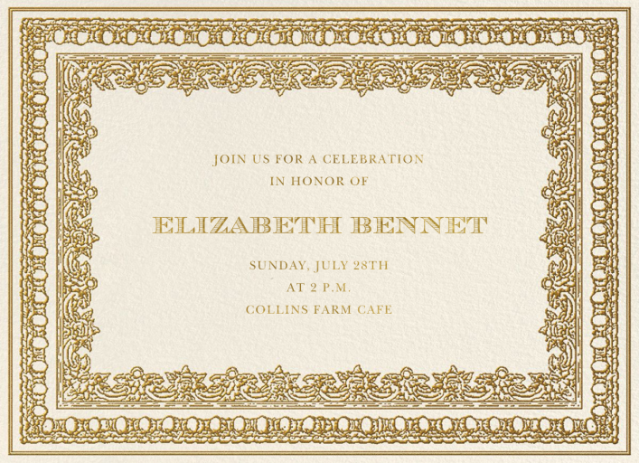 Grand Palais - Baby Shower Invitation by Ladurée