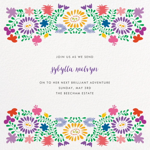 Oaxacan Flowers - Party Invitation by Paperless Post