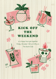 Tiki Trader - Happy Hour Invitation by Paperless Post