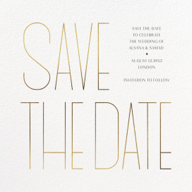 Grand News (Save the Date) by Paperless Post