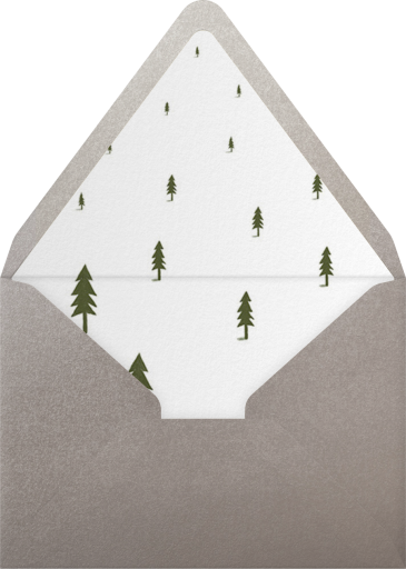Snow Pine Valley (Horizontal) - Paperless Post Envelope