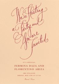 Scripted - Bridal Shower Invitation by Stephanie Fishwick