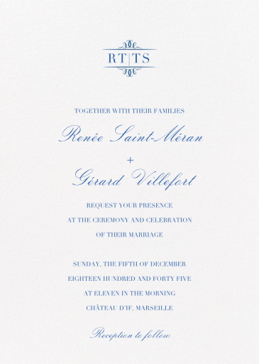 Cheverny - Wedding Invitation by Crane & Co.