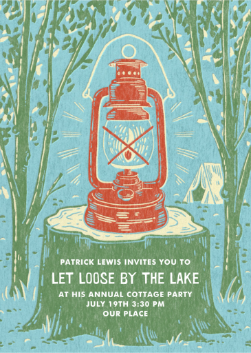 Camp Stories - Lake Party Invitation by Paperless Post