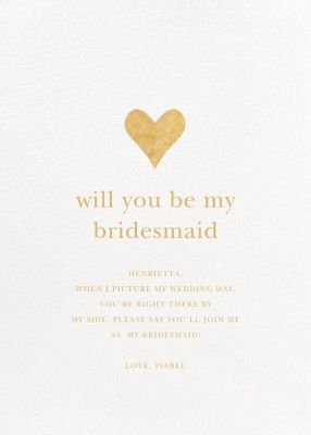 To my maid of honor on my wedding clearance day