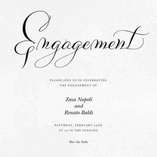 Engagement - Engagement Party Invitation by Bernard Maisner