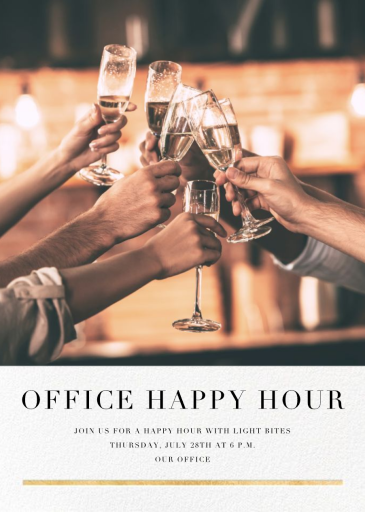 Underscore (Photo) - Happy Hour Invitation by paperless_post