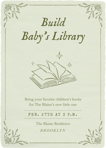 Romance Novel - Baby Shower Invitation by Paperless Post