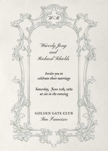 Baroque Frame - Wedding Invitation by Paperless Post