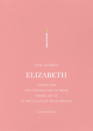 And One for Good Luck - Birthday Invitation by Sugar Paper