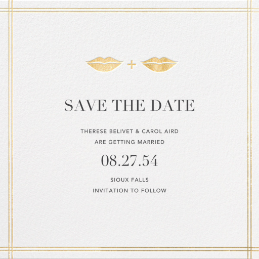 Lips and Stache - Save the Date by jonathan_adler