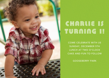 Photo Spread - First Birthday Invitation by Paperless Post