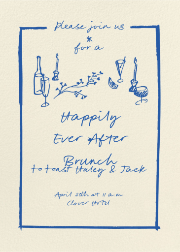 Table Sprig - Wedding Brunch Invitation by Pulp Templates Co.