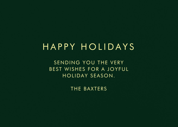 Fa La La Tree Photo - Christmas Card by Rifle Paper Co. - Back