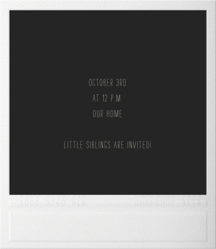 Snapshot - Double Sided - First Birthday Invitation by Paperless Post - Back