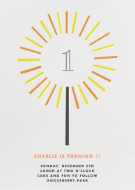 Year of the Sparkler - First Birthday Invitation by Paperless Post