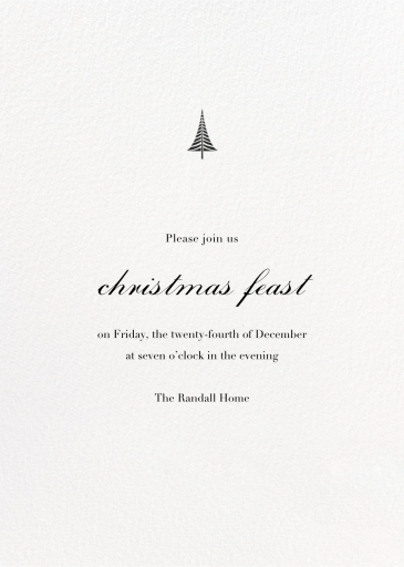Blanc - Christmas Party Invitation by Paperless Post