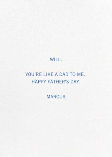 Fly Dad (Emily Isabella) - Greeting Card by Red Cap Cards - Back