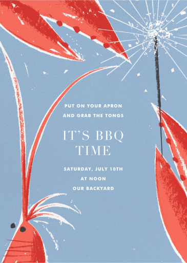 Shrimp and Sparklers - BBQ Invitation by Paperless Post